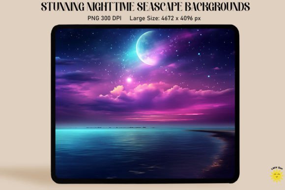 Download Enchanted Night Sea Backgrounds - Backgrounds Collection