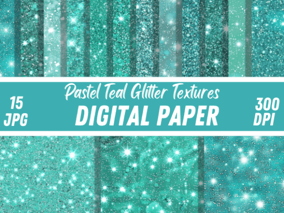Download Pastel Teal Glitter Sparkle Backgrounds - Backgrounds Collection