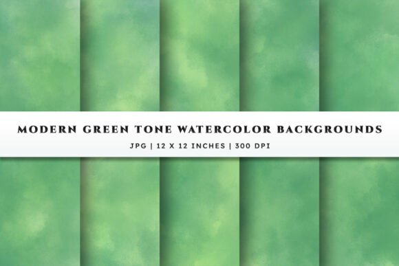Download Watercolor Backgrounds - Green Tone - Backgrounds Collection