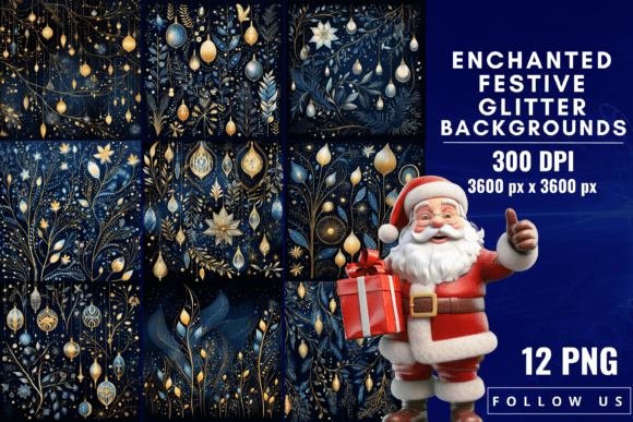 Download Enchanted Festive Glitter Backgrounds - Backgrounds Collection