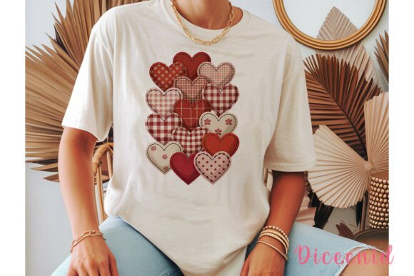 Download Rustic Hearts Fabric Sublimation Design - Fabric sublimation Collection