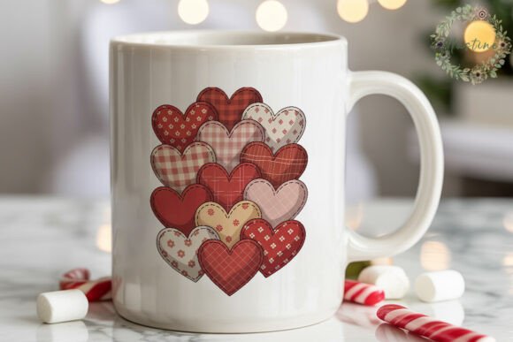 Download Rustic Hearts Fabric Sublimation Design - Fabric sublimation Collection