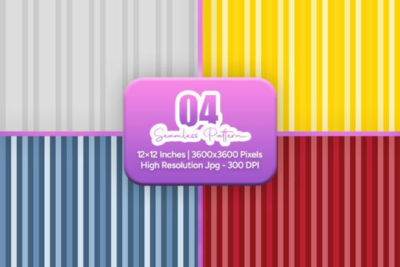 Download Bright Vertical Stripe Pattern Set - Vertical Collection