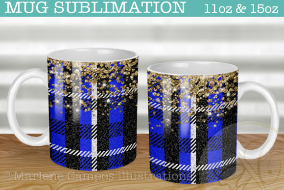 Download Blue Plaid Fabric Sublimation for Mug - Fabric sublimation Collection