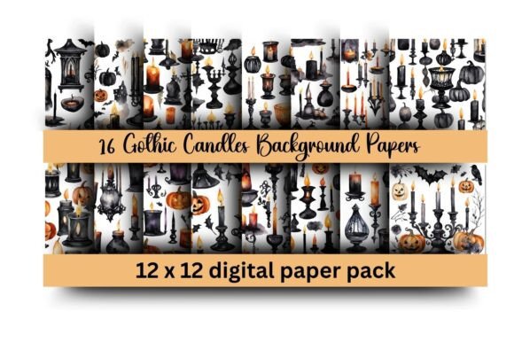 Download 16 Halloween Candlestick Backgrounds - Backgrounds Collection